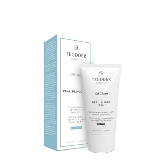 TEGODER Oil Clean Real Blood Gel Heges, zsíros és problémás bőr 75 ml