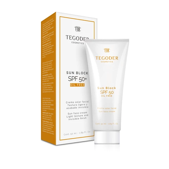 TEGODER Sun Block SPF50+ OIL FREE Heges, zsíros és problémás bőr 50 ml