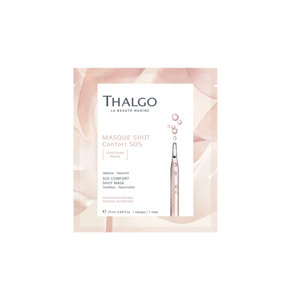 THALGO SOS Comfort Shot Mask - Nyugtató és tápláló hatású fátyolmaszk 20 ml
