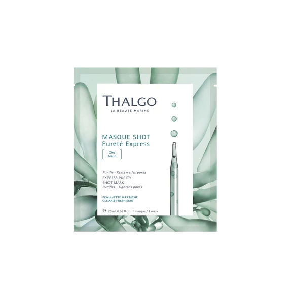 THALGO Express Purity Shot Mask - Tisztító hatású fátyolmaszk 20 ml