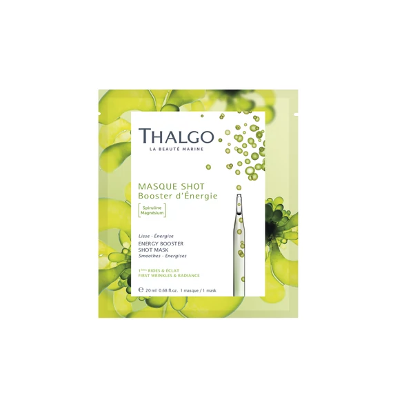 THALGO Anti-fatigue Marine Shot Mask – Energizáló, méregtelenítő fátyolmaszk Fátyolmaszkok 20 ml